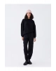 Lw - Bisiklet Yaka Nakışlı Uzun Kollu Oversize Kadın Sweatshirt