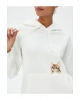Kapüşonlu Sweatshirt Kanguru Cepli Kedi Nakışlı