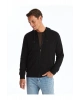 LCWAIKIKI Classic Siyah Kapüşonlu Uzun Kollu Erkek Kalın Fermuarlı Sweatshirt