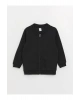 LCW baby Kolej Yaka Uzun Kollu Basic Erkek Bebek Fermuarlı Sweatshirt
