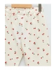LCW baby Beli Lastikli Baskılı Kız Bebek Jogger Eşofman Alt