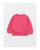 Bisiklet Yaka Uzun Kollu Baskılı Kız Bebek Sweatshirt ve Eşofman Alt 2li Takım