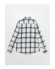 Regular Fit Uzun Kollu Ekose Gabardin Erkek Gömlek