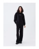LCW Vision Bisiklet Yaka Baskılı Uzun Kollu Oversize Kadın Sweatshirt