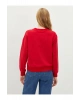 Bisiklet Yaka Düz Uzun Kollu Kadın Sweatshirt
