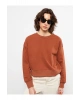 Bisiklet Yaka Düz Uzun Kollu Kadın Sweatshirt