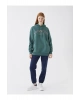 Baskılı Uzun Kollu Oversize Kadın Hoodie