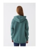 Baskılı Uzun Kollu Oversize Kadın Hoodie