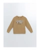 Lcw Bisiklet Yaka Baskılı Uzun Kollu Erkek Çocuk Sweatshirt