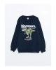 Lcwk Bisiklet Yaka Erkek Çocuk Kalın Sweatshirt