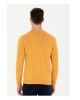 U.S. Polo Assn. Bisiklet Yaka Slim Fit Hardal Erkek Kazak OSVAL