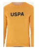 U.S. Polo Assn. Bisiklet Yaka Slim Fit Hardal Erkek Kazak OSVAL