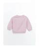 LCW Kids Bisiklet Yaka Kalın Baskılı Kız Çocuk Sweatshirt