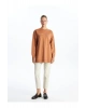 LCW Modest Bisiklet Yaka Baskılı Kadın Sweatshirt Tunik