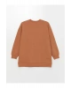 LCW Modest Bisiklet Yaka Baskılı Kadın Sweatshirt Tunik