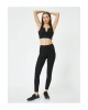 Spor Tayt Yüksek Bel Slim Fit İnterlok