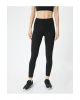 Spor Tayt Yüksek Bel Slim Fit İnterlok