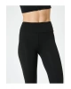 Spor Tayt Yüksek Bel Slim Fit İnterlok