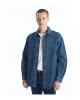LCW Jeans Orta İndigo Rodeo Regular Fit Uzun Kollu Erkek Jean Gömlek
