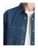 LCW Jeans Orta İndigo Rodeo Regular Fit Uzun Kollu Erkek Jean Gömlek