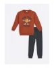 LCW Kids Bisiklet Yaka Erkek Bebek Sweatshirt ve Eşofman Alt 2li