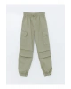 Beli Lastikli Kız Çocuk Kargo Jogger Pantolon