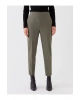 LCWAIKIKI Classic Haki Beli Lastikli Standart Fit Kadın Pantolon
