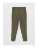 LCWAIKIKI Classic Haki Beli Lastikli Standart Fit Kadın Pantolon