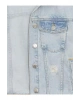 Asit Yıkamalı Basic Uzun Kollu Kız Çocuk Jean Ceket