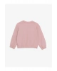 LCW Kids Pembe Bisiklet Yaka Baskılı Uzun Kollu Kız Çocuk Sweatshirt
