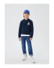 Nostaljik Maymun Baskılı Uzun Kollu Erkek Çocuk Hoodie