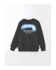 Bisiklet Yaka Erkek Cocuk Sweatshirt - W48363Z4
