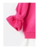 Bisiklet Yaka Uzun Kollu Baskılı Kız Bebek Sweatshirt (W4)