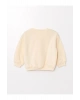 LW - Bisiklet Yaka Baskılı Kız Bebek Sweatshirt