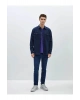 LCW Jeans İndigo Regular Fit Uzun Kollu Erkek Jean Gömlek