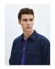 LCW Jeans İndigo Regular Fit Uzun Kollu Erkek Jean Gömlek
