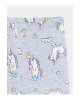 LCW Kids Pembe Bisiklet Yaka Baskılı Uzun Kollu Kız Çocuk Pijama Takımı