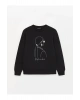 LCW Casual Bisiklet Yaka Baskılı Uzun Kollu Kadın Sweatshirt