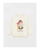 LCW baby Bisiklet Yaka Baskılı Kız Bebek Sweatshirt ve Pantolon