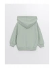 Lcw Kapüşonlu Uzun Kollu Kız Bebek Fermuarlı Sweatshirt