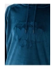 DREAM Kapüşonlu Nakışlı Uzun Kollu Kadife Kadın Pijama Üst Sweatshirt