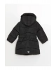 LCW Kids Yeni Siyah Kapüşonlu Kız Bebek Şişme Mont