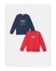 LCW Bisiklet Yaka Erkek Çocuk Sweatshirt 2li