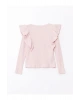 LCW Kids Bisiklet Yaka Basic Kız Çocuk Tişört (W4)