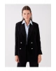 LCWAIKIKI Classic Siyah Düz Uzun Kollu Kadın Blazer Ceket