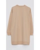 Classic Bisiklet Yaka Nakışlı Uzun Kollu Oversize Kadın Tunik