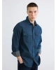 LCW Jeans Indigo Regular Fit Erkek Jean Gömlek