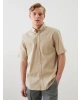 LCWAIKIKI Classic Bej Regular Fit Poplin Erkek Gömlek
