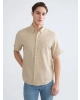 LCWAIKIKI Classic Bej Regular Fit Poplin Erkek Gömlek