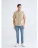 LCWAIKIKI Classic Bej Regular Fit Poplin Erkek Gömlek